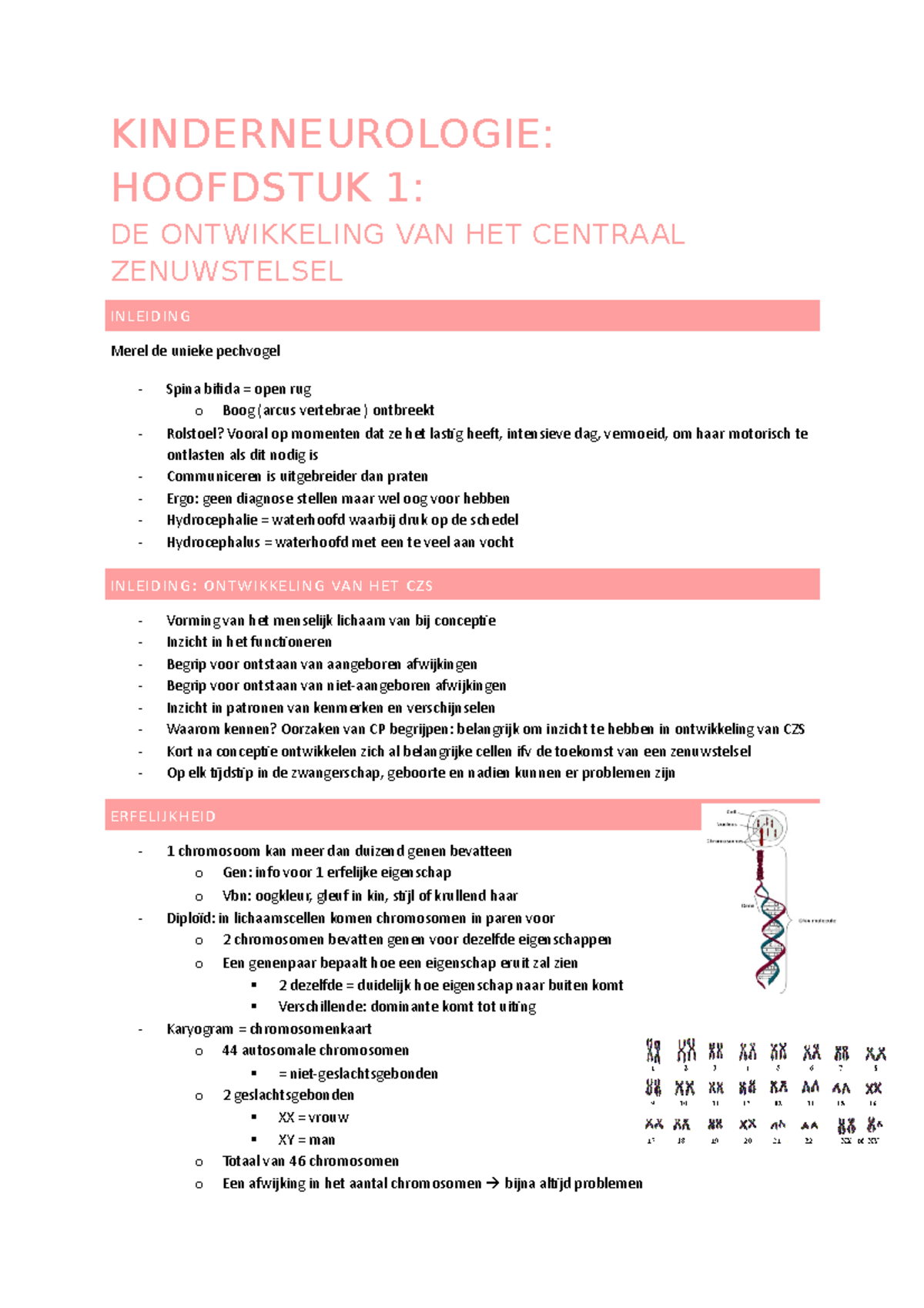 Kinderneurologie Ontwikkelingsproblemen - KINDERNEUROLOGIE: HOOFDSTUK 1 ...