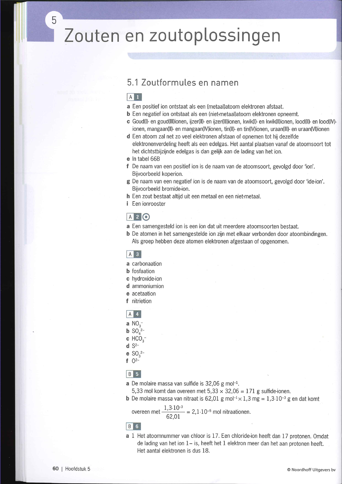 Uitwerkingen Hoofdstuk 5 Chemie Overal. - Scheikunde - Studeersnel