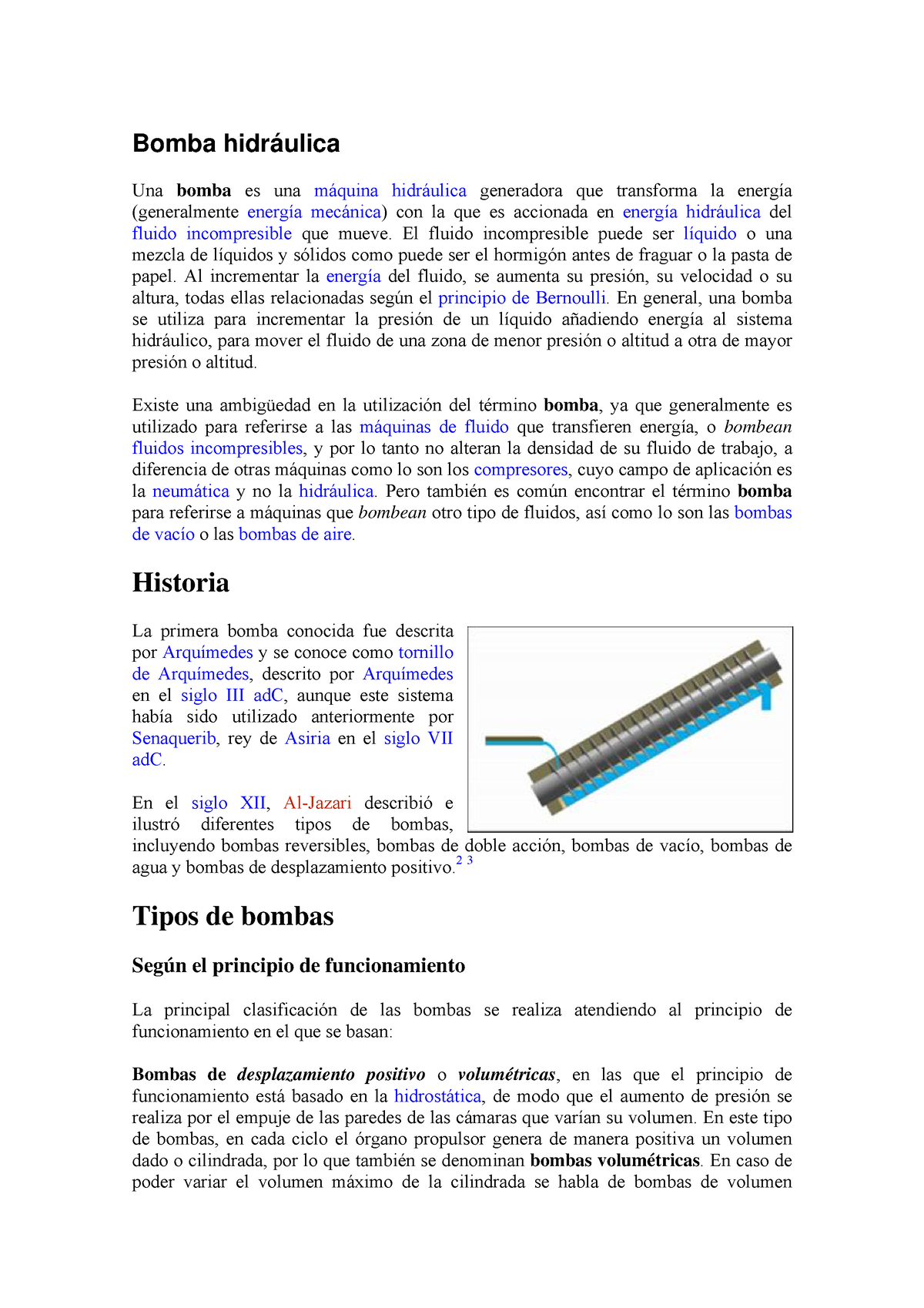 Tipos-de-bombas - ............ - Bomba Hidráulica Una Bomba Es Una M ...