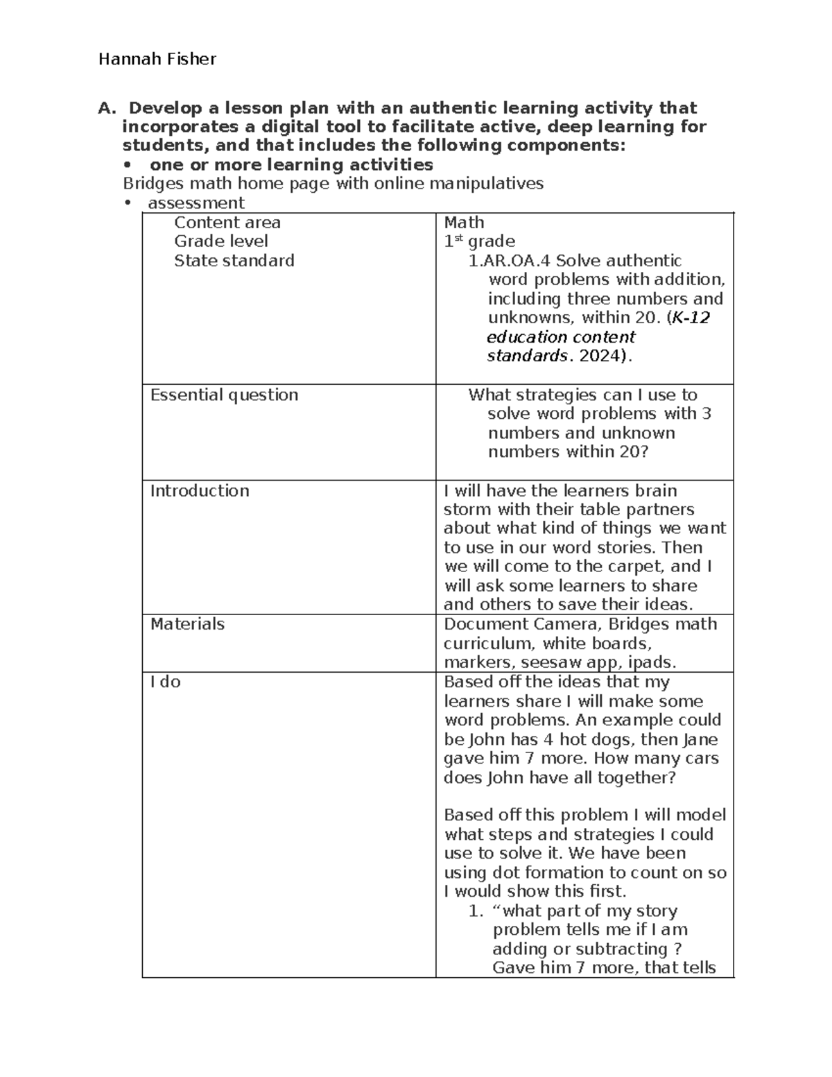 Leverages Digital Tools to Design Authentic Learning - A. Develop a ...