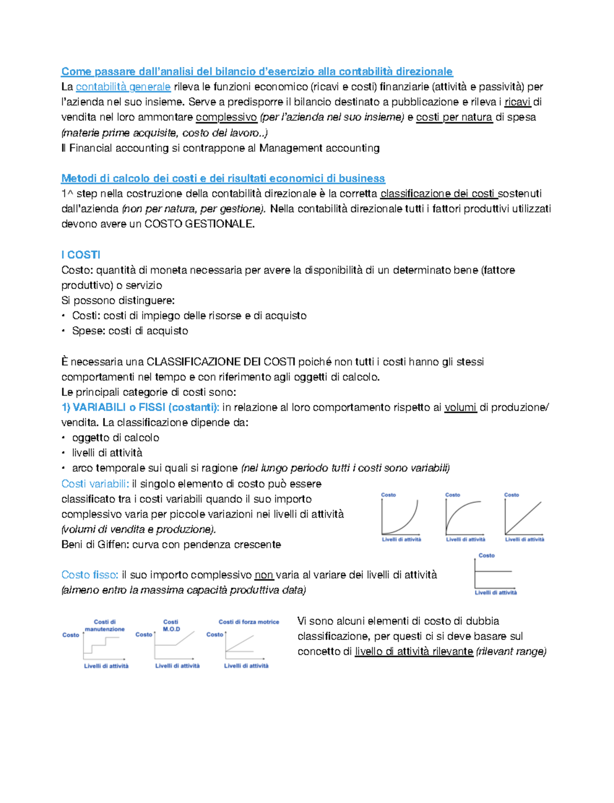 Contabilit Analitica Costi Come Passare Dallanalisi Del Bilancio