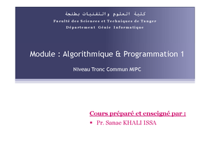 Language c programation - Informatique - Studocu