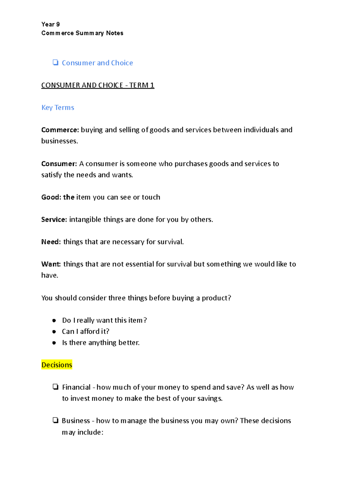 Commerce 9 - Summary Qualitative Methods - Commerce Summary Notes ...