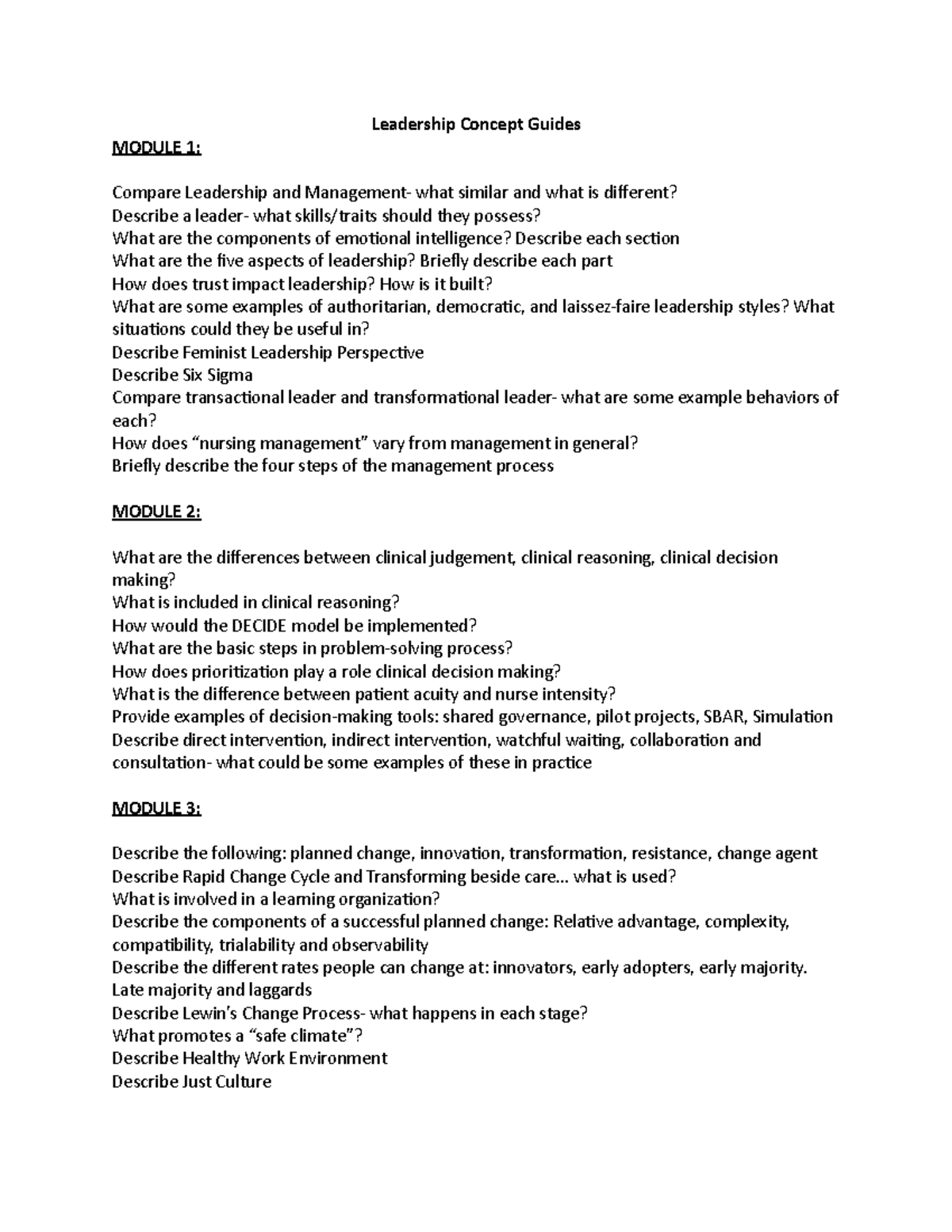 4590 Concept Guide blank copy - Leadership Concept Guides MODULE 1 ...