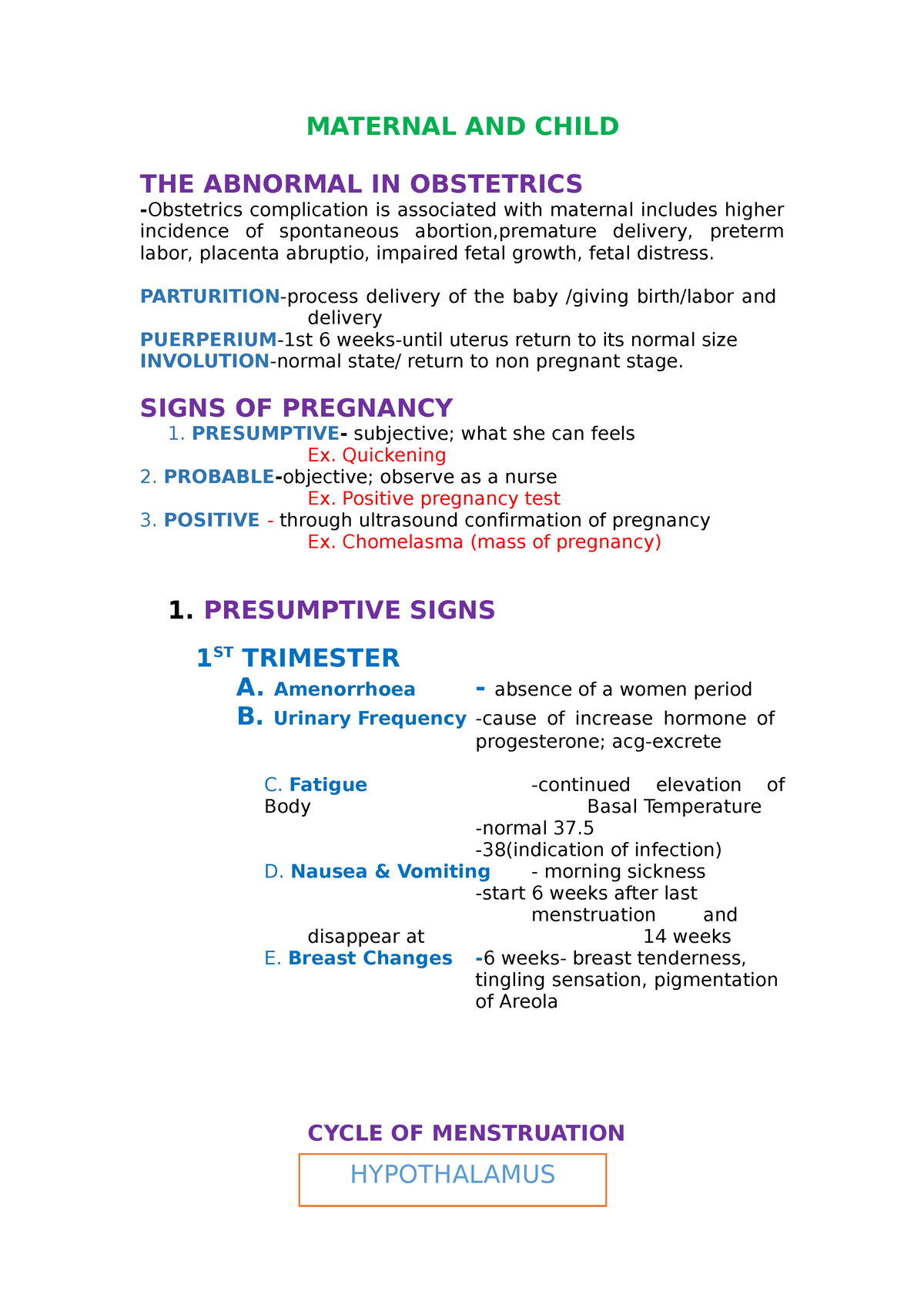 Maternal-AND- Child - Could Be Helpful - MATERNAL AND CHILD THE ...