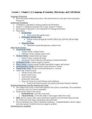 BSC2085L Lesson 4 - Lesson 4 - Chapter 9: Axial Skeleton Part 1 Axial ...