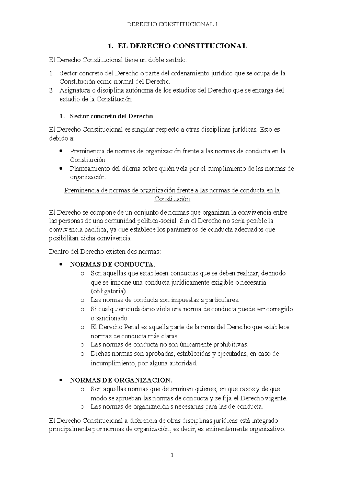 1 El Derecho Constitucional 1 El Derecho Constitucional El Derecho Constitucional Tiene Un 9289