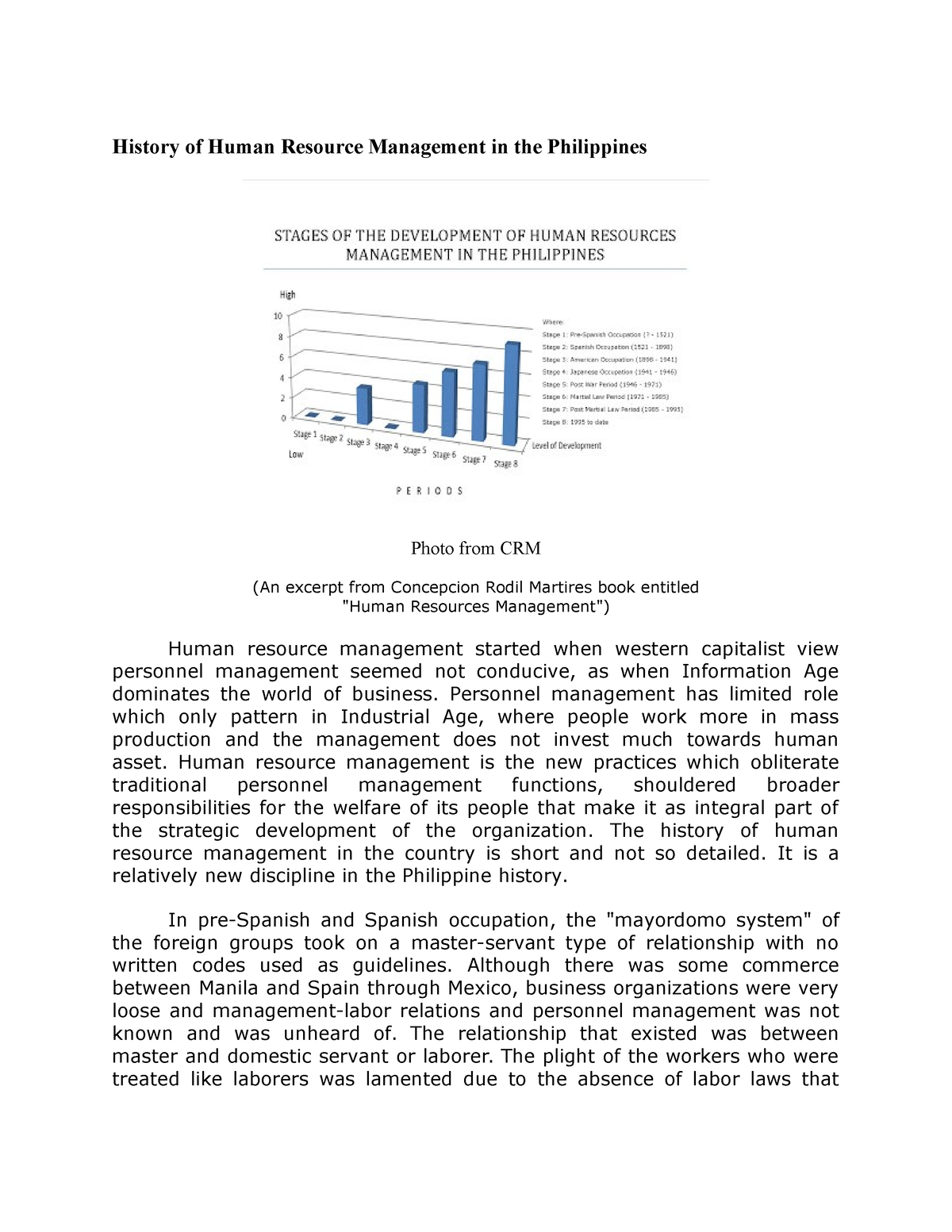 human resource management case study in the philippines