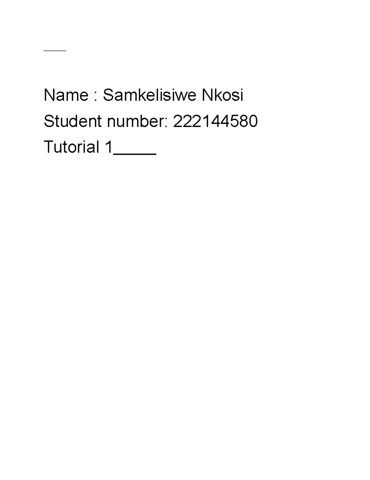222144580 Civil Procedure Letter of demand - Name : Samkelisiwe Nkosi ...