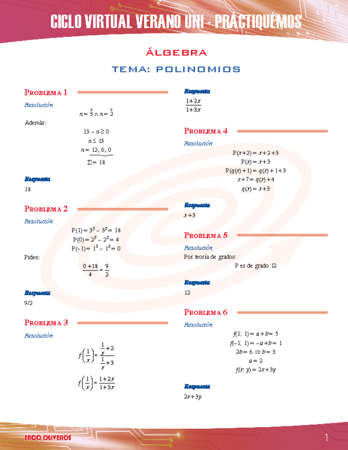 Algebra Capitulo 2 - Problemas Resueltos - Productos Notables - CICLO ...