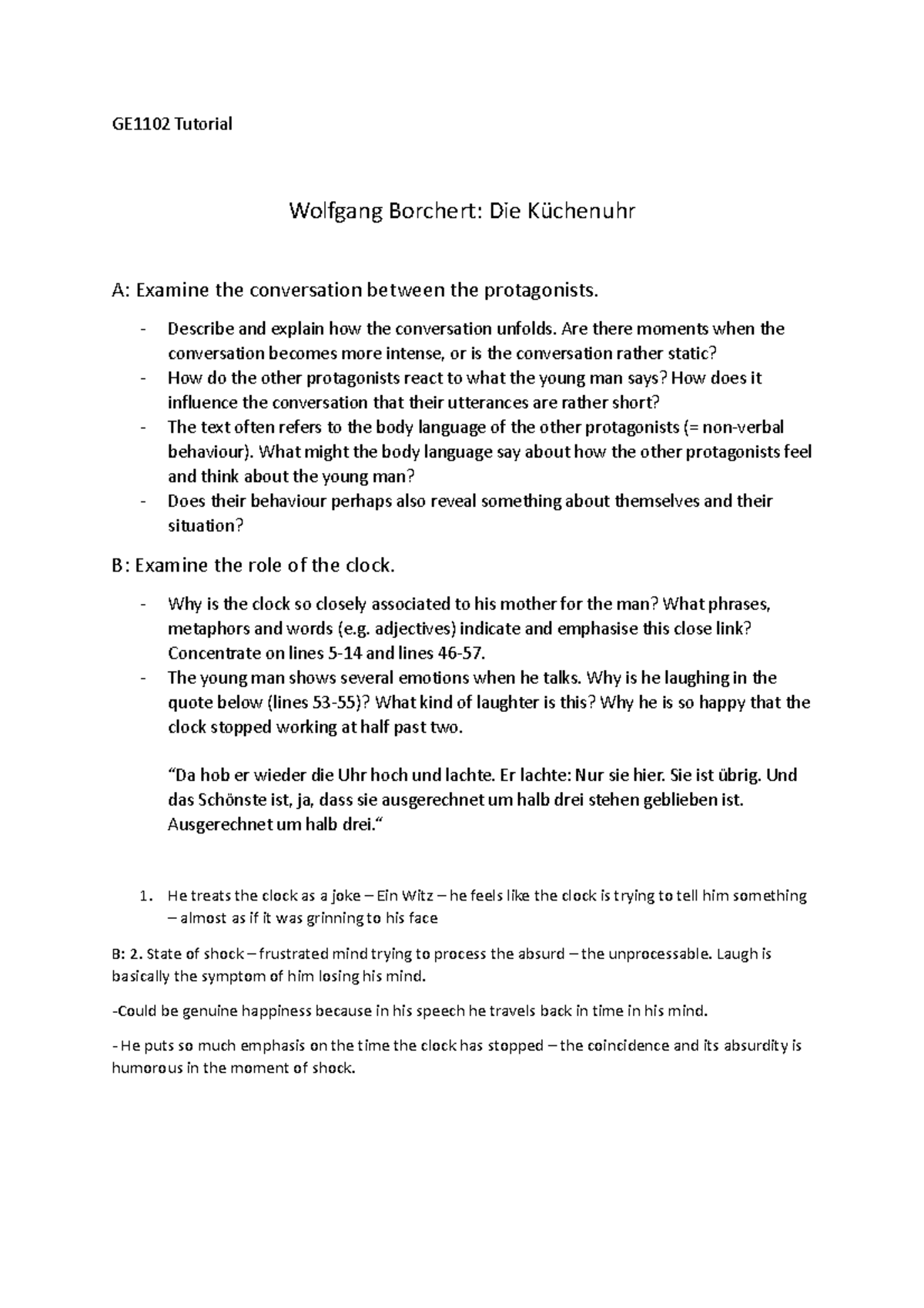 GE1102 Tutorial Worksheet Homework-1 - GE1102 Tutorial Wolfgang ...