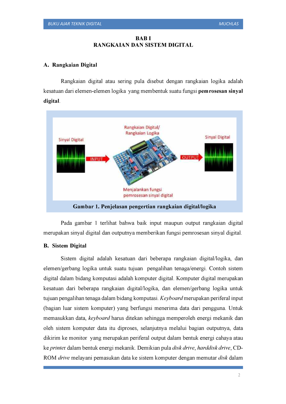 Teknik Digital Modul BAB 1 - BAB I RANGKAIAN DAN SISTEM DIGITAL A ...