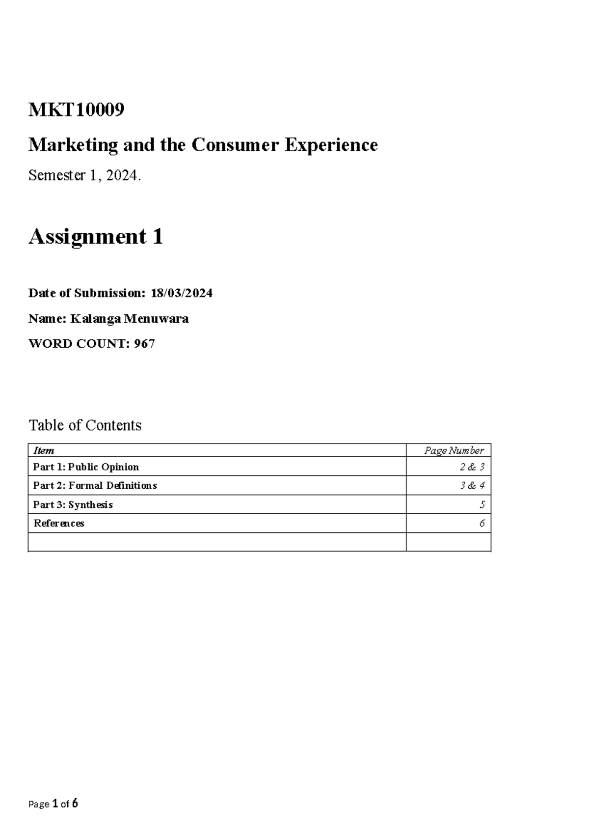 MKT10009+S1%2C24+Assignment+1+ Outline+V2 copy - MKT Marketing and the ...