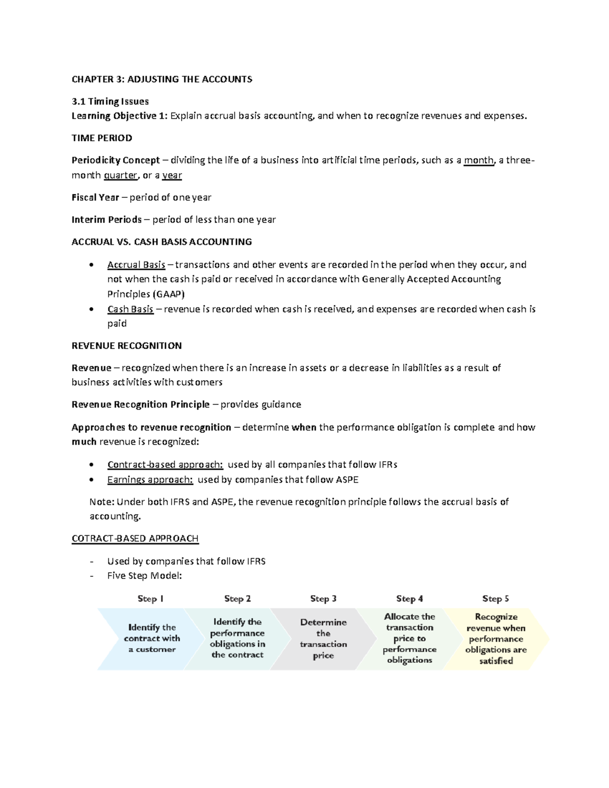 Chapter 3 - Lecture notes on Adjusting Accounts - CHAPTER 3: ADJUSTING ...