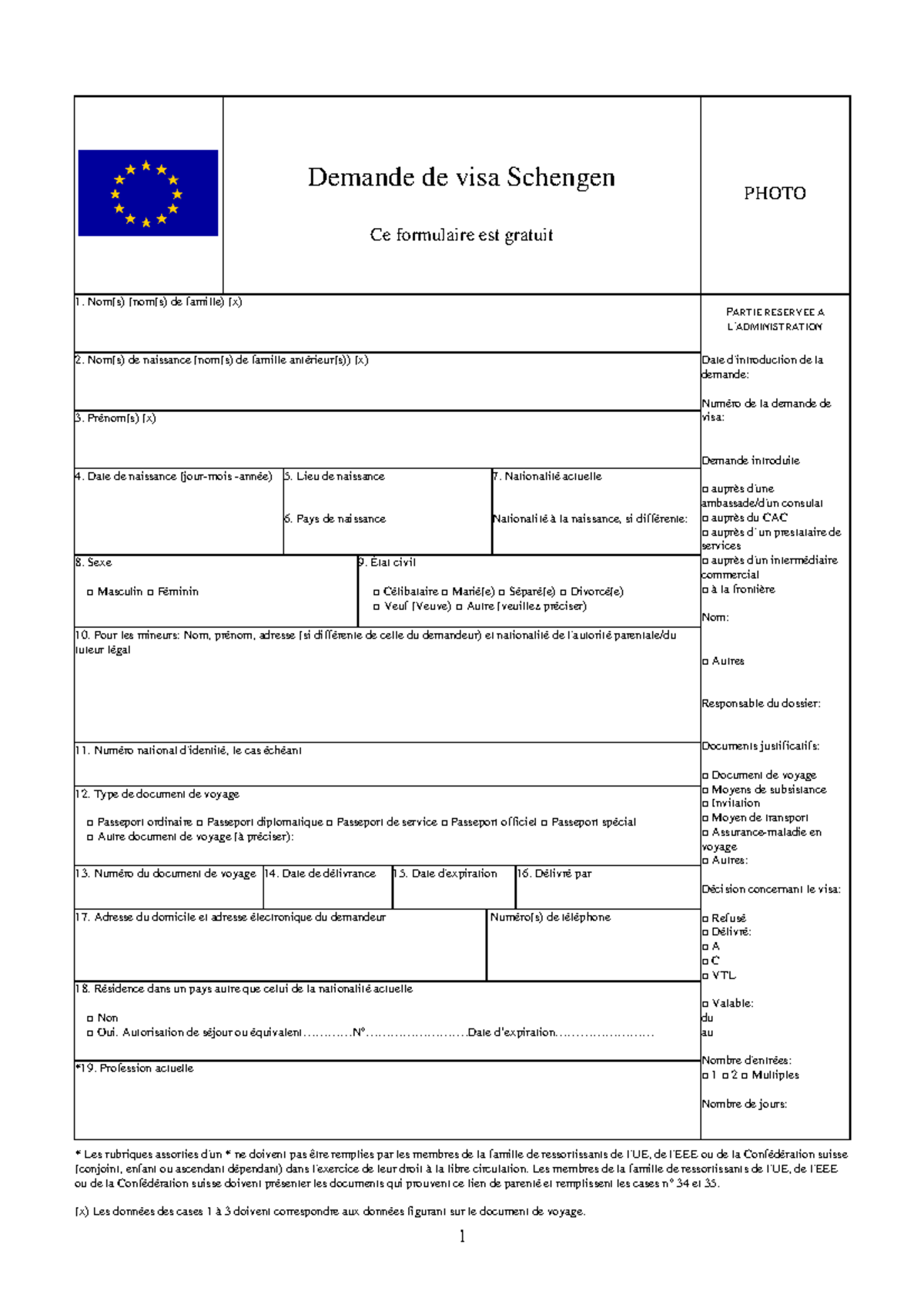 Proc dure De Demande De Visa Schengen FMSMB