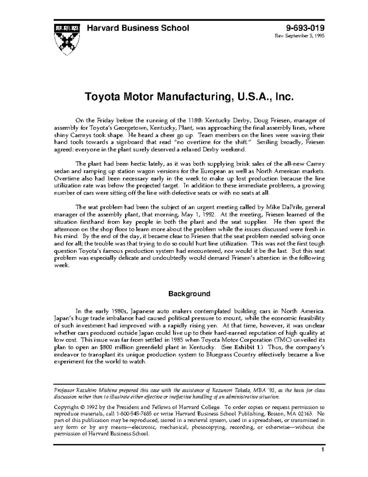 motor insurance case study pdf