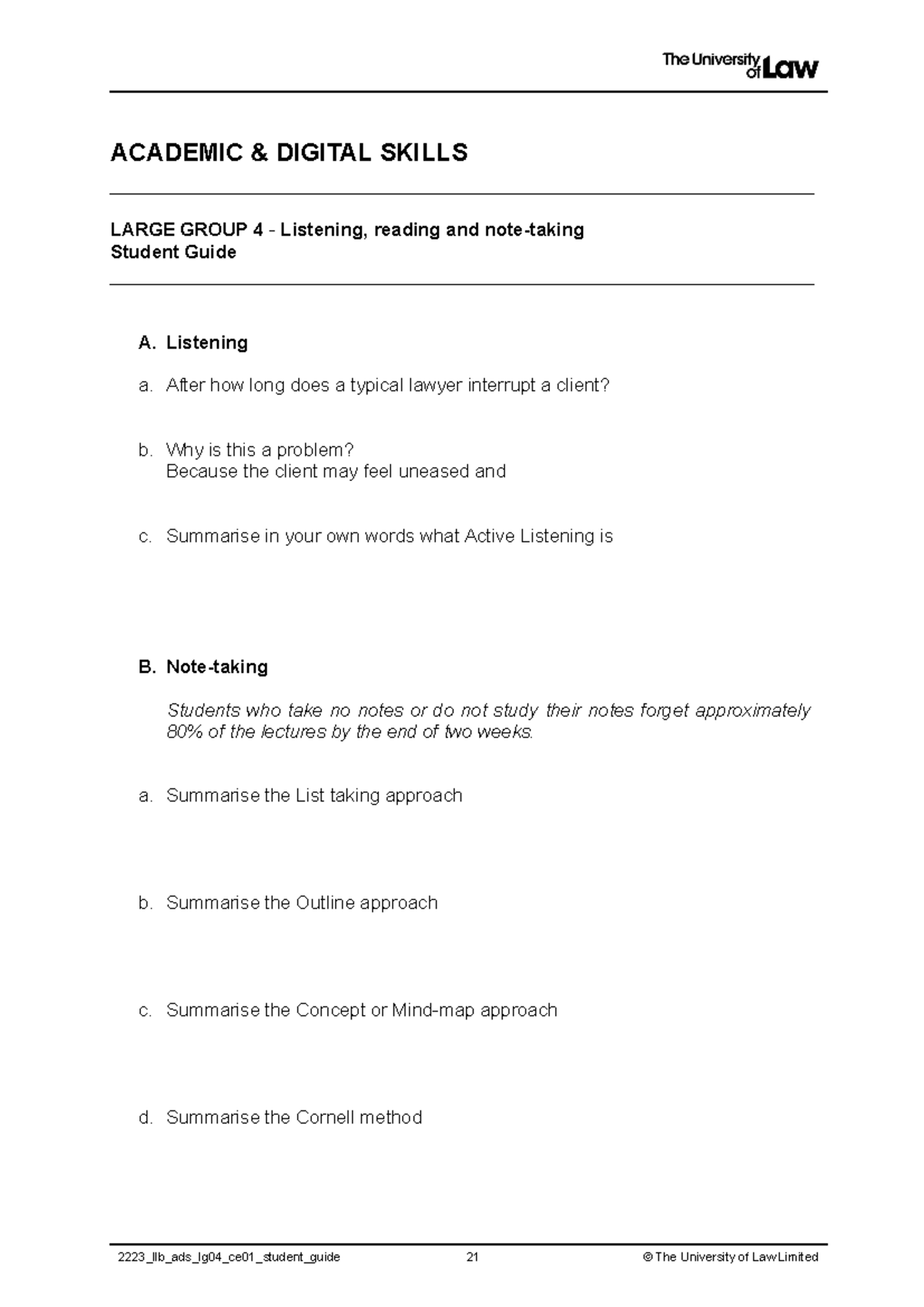 2223 ads lg04 ce01 student guide - ACADEMIC & DIGITAL SKILLS LARGE ...