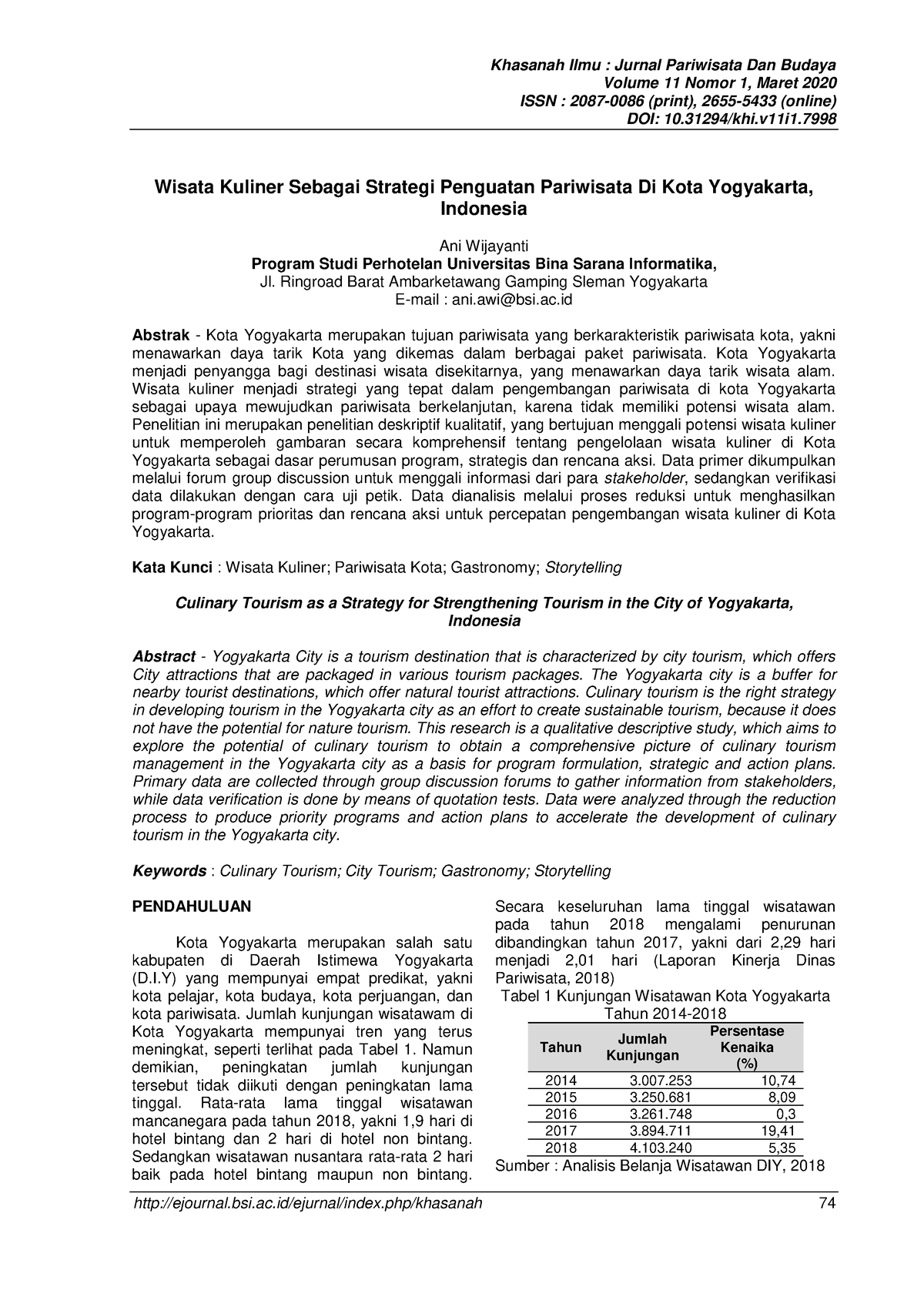 7998 22257 1 PB - Tourism Article - Khasanah Ilmu : Jurnal Pariwisata ...