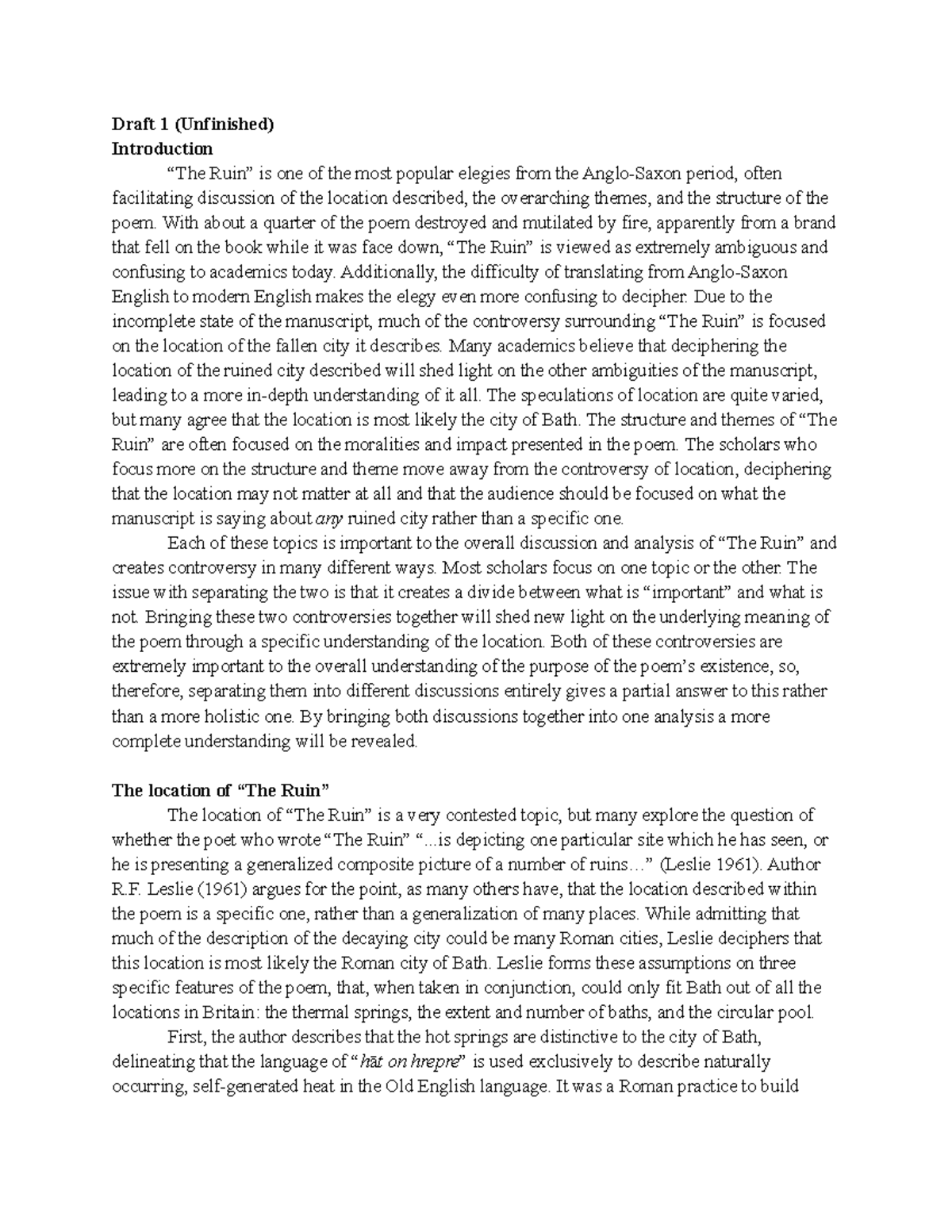 Old English Text Report 3 On The Ruin Draft 1 Unfinished old-english-text-report-3-on-the-ruin-draft-1-unfinished
