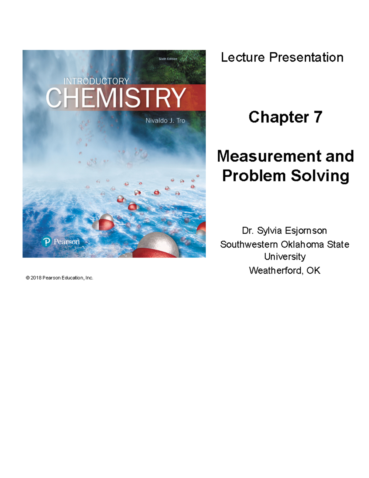 measurement and problem solving chemistry