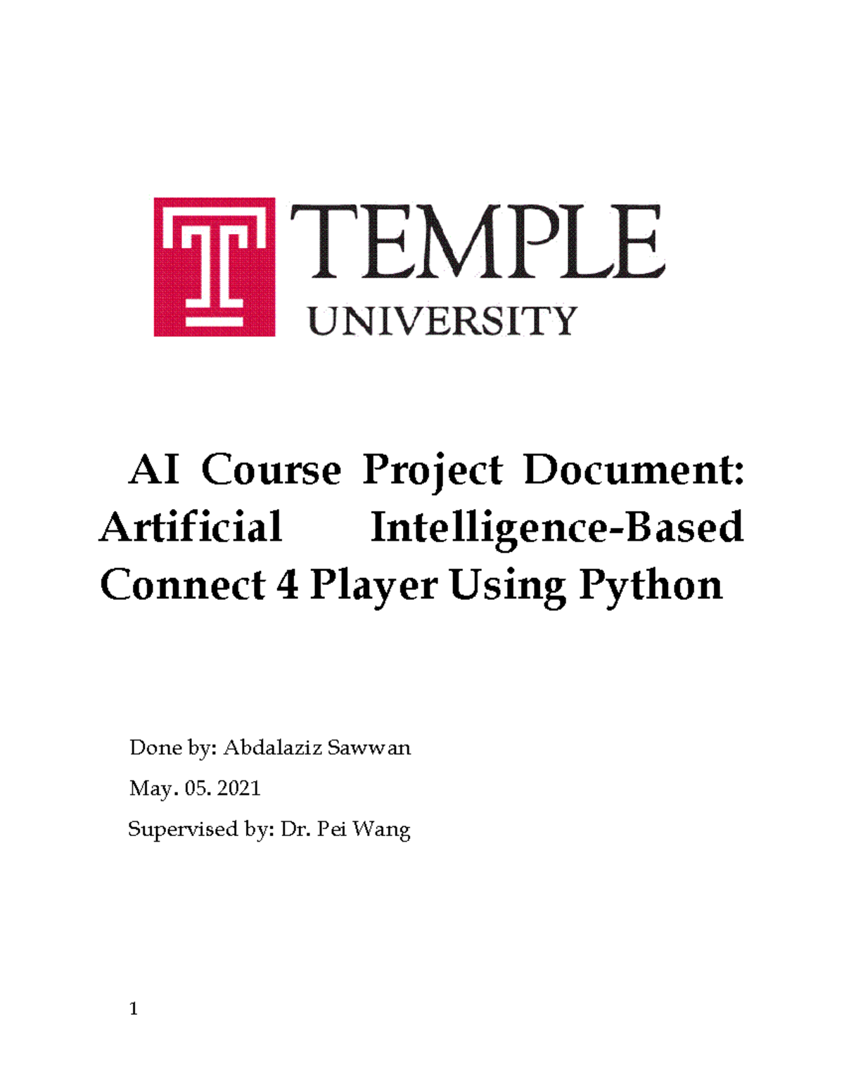 AI Project - helpful - AI Course Project Document: Artificial ...