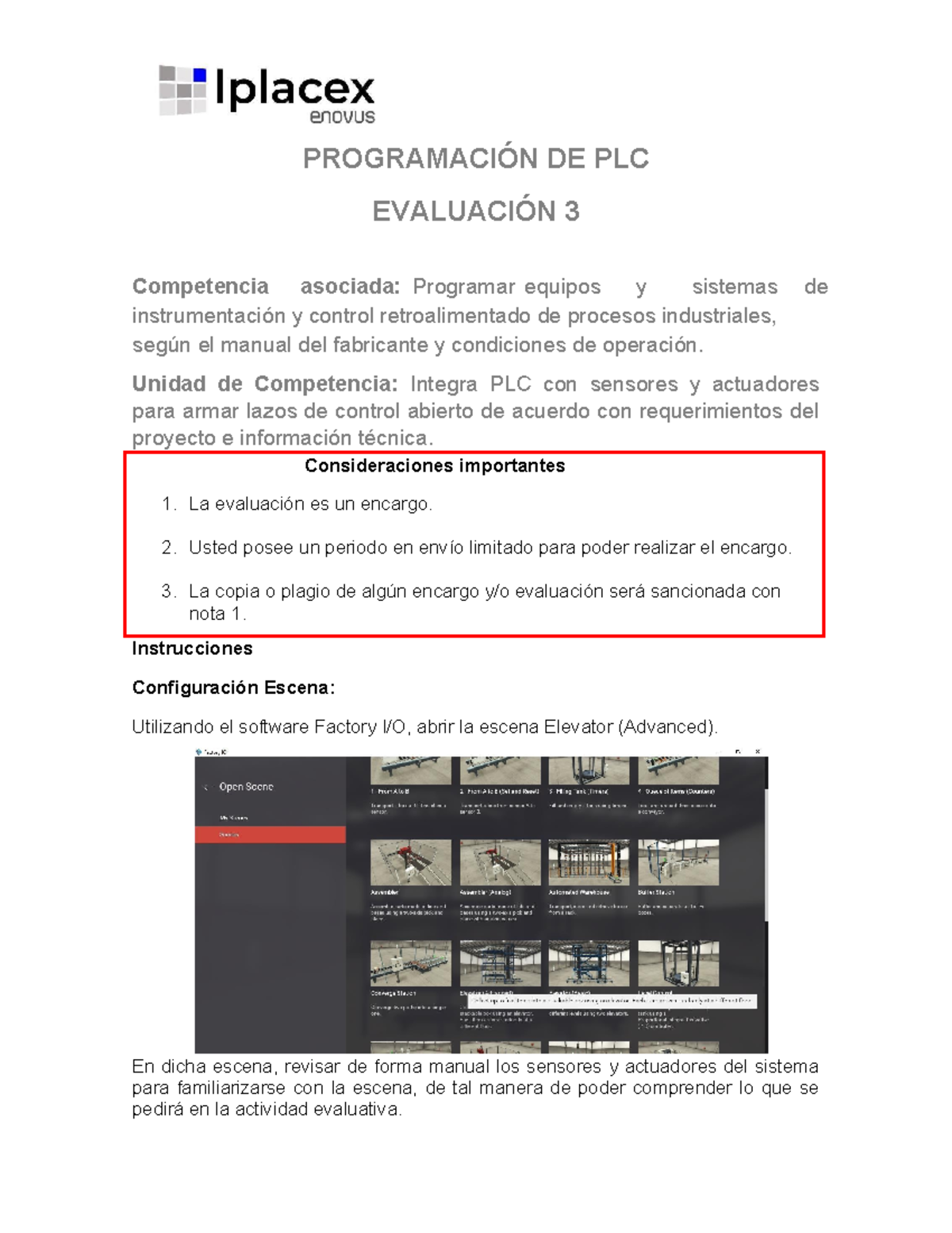 Automatización y control industrial - PROGRAMACIÓN DE PLC EVALUACIÓN 3 ...