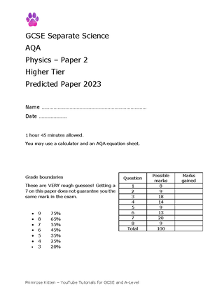 Physics 2023 Paper 2 - Studocu