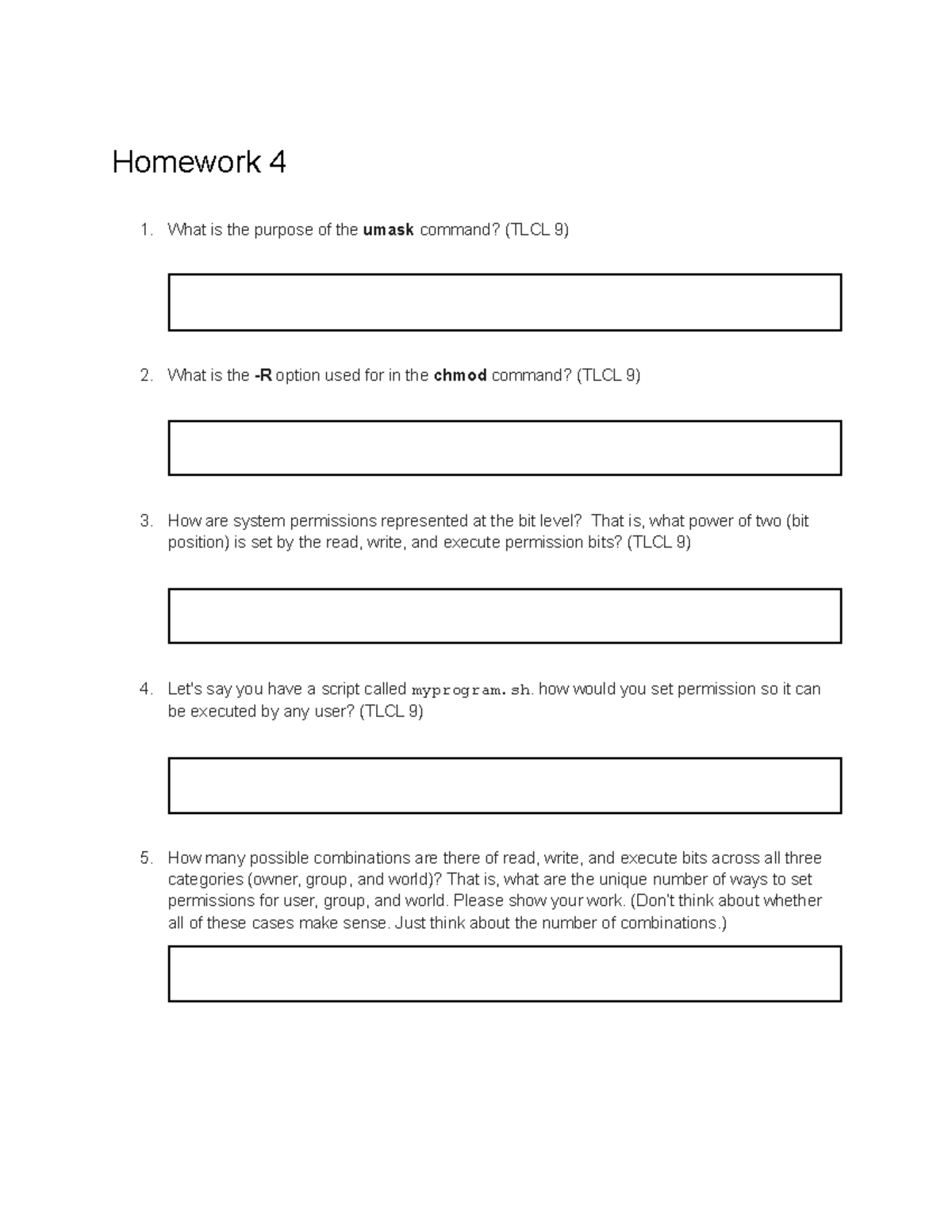 language homework 4 answers