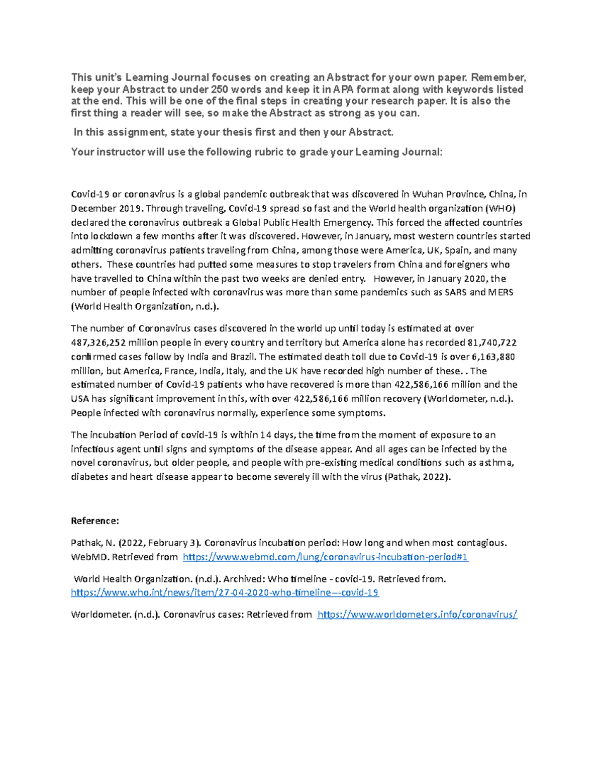 ENG 1102 Learning Journal UNIT 7 - This unit’s Learning Journal focuses ...
