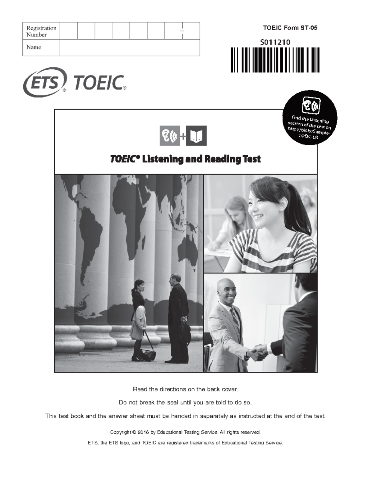 Toeic listening and reading full practice test - TOEIC Form ST- Read ...