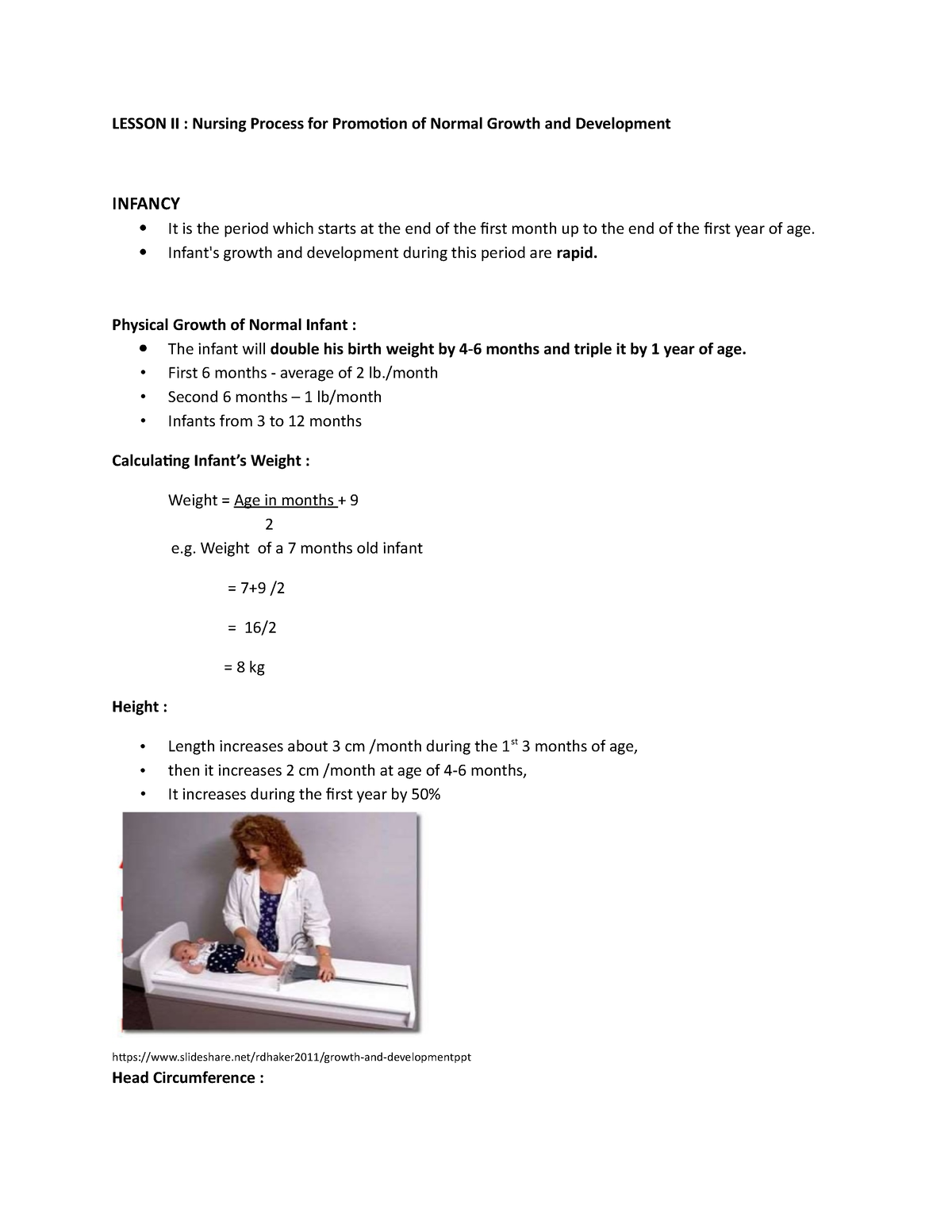 rn growth and development case study test