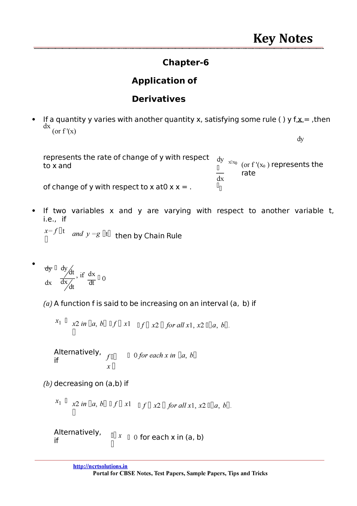 case study class 12 maths application of derivatives