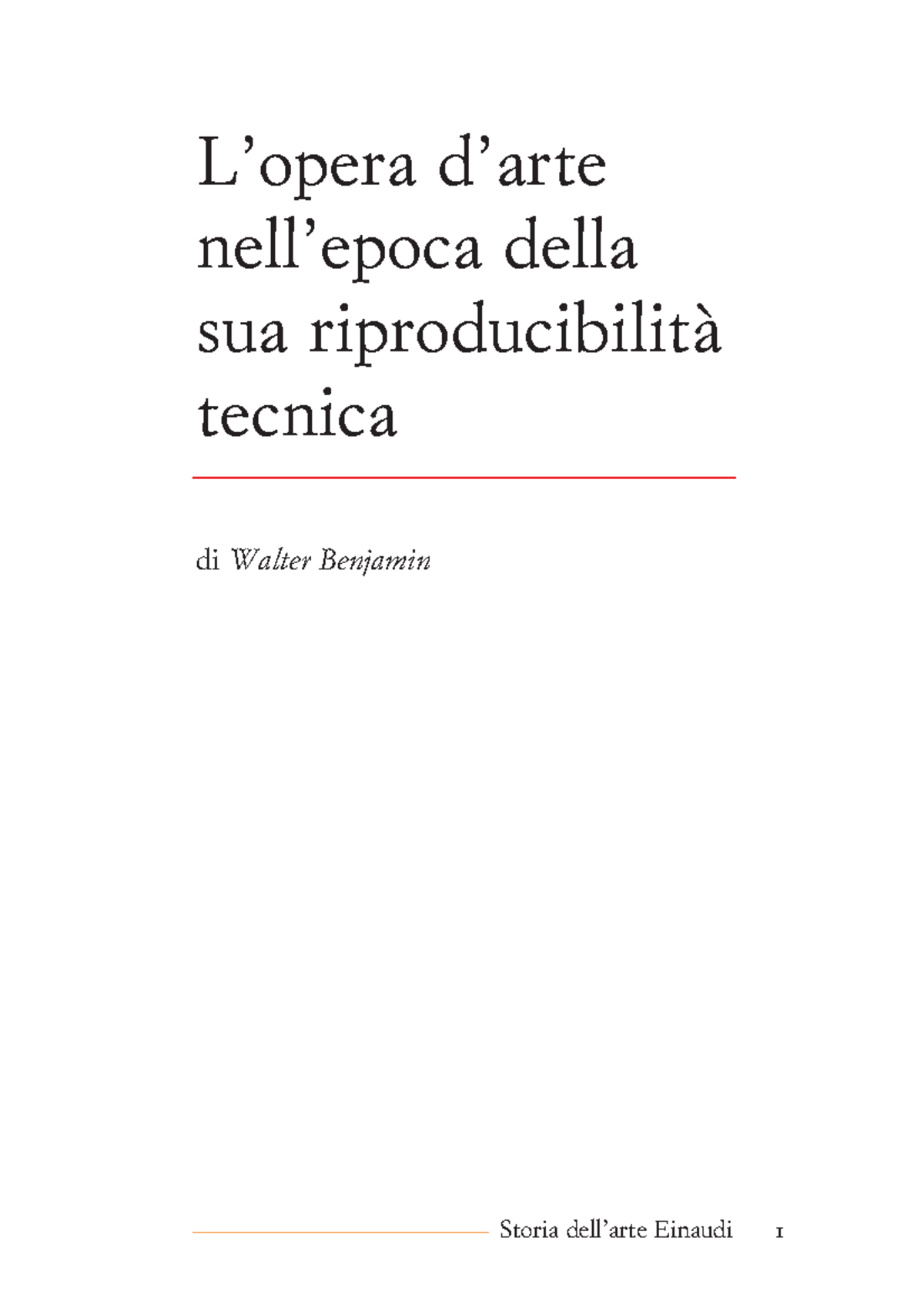 l opera d arte nell epoca della sua riproducibilita tecnica