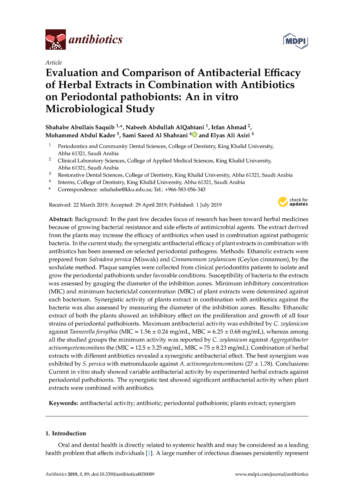 Antibiotics-08-00089 - Antibiotics Article Evaluation And Comparison Of ...