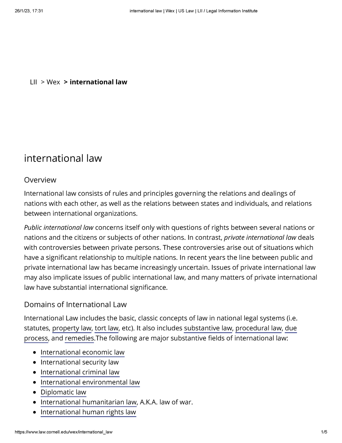 international-law-wex-us-law-lii-legal-information-institute-lii