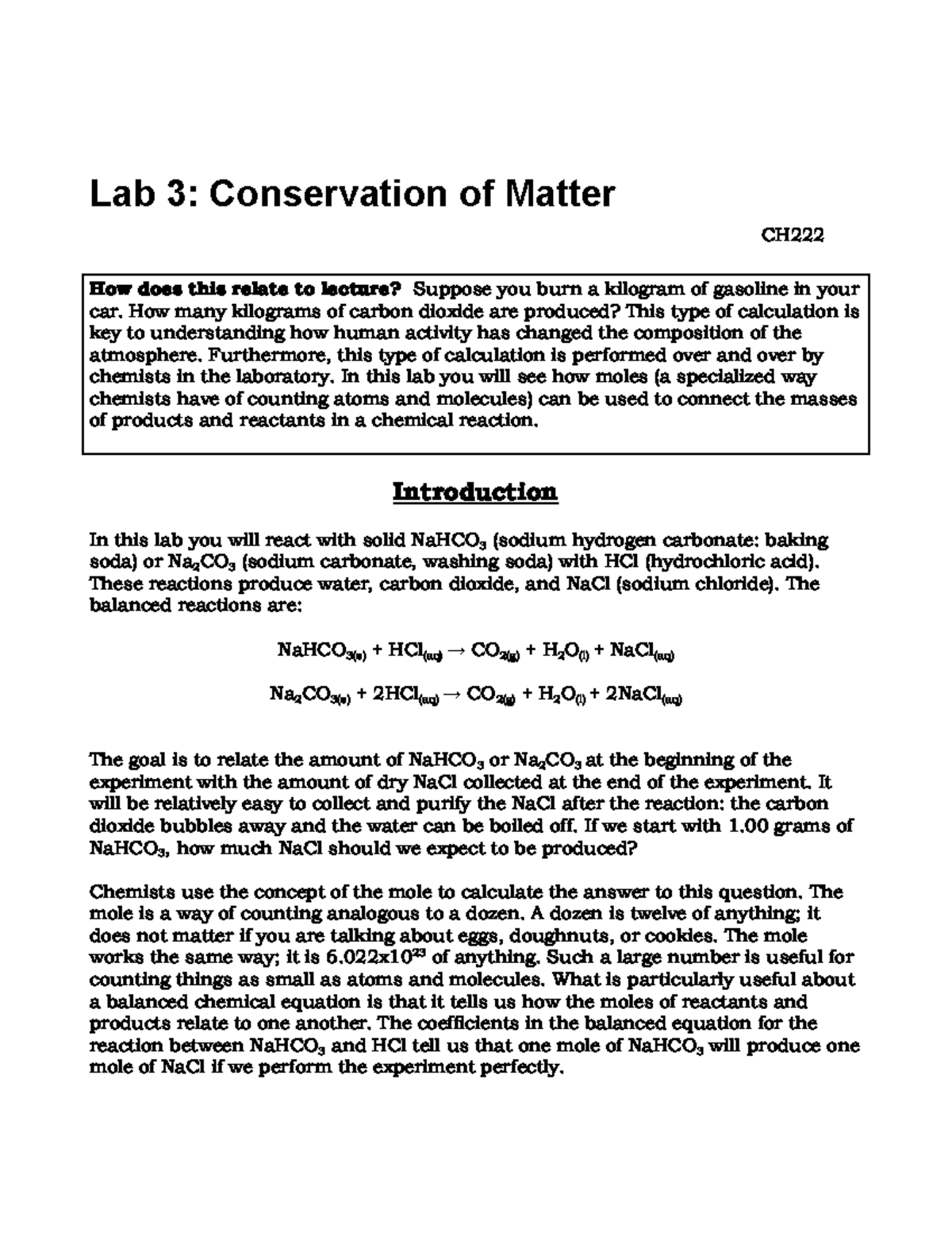 procedure-safety-guidelines-conservation-of-matter-lab-3-lab-3