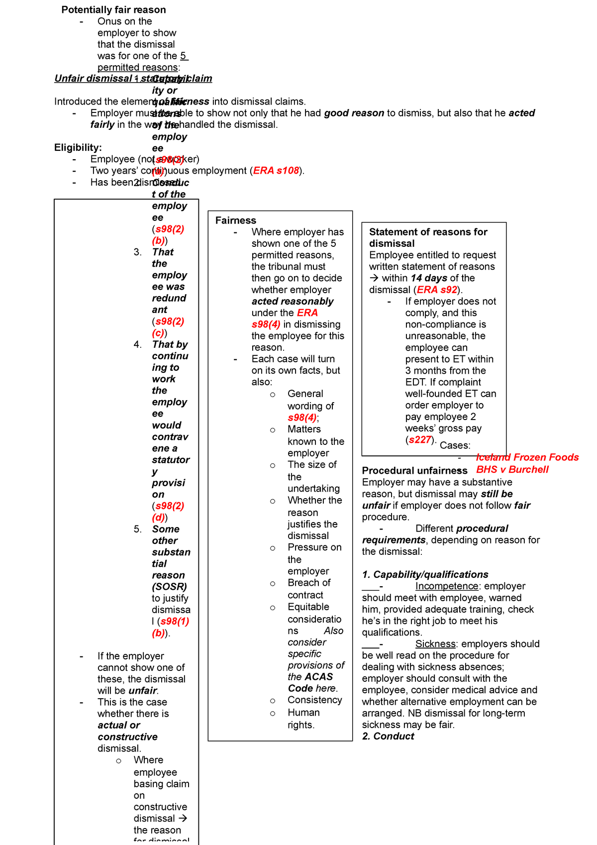 unfair-dismissal-employment-law-unfair-dismissal-statutory-claim