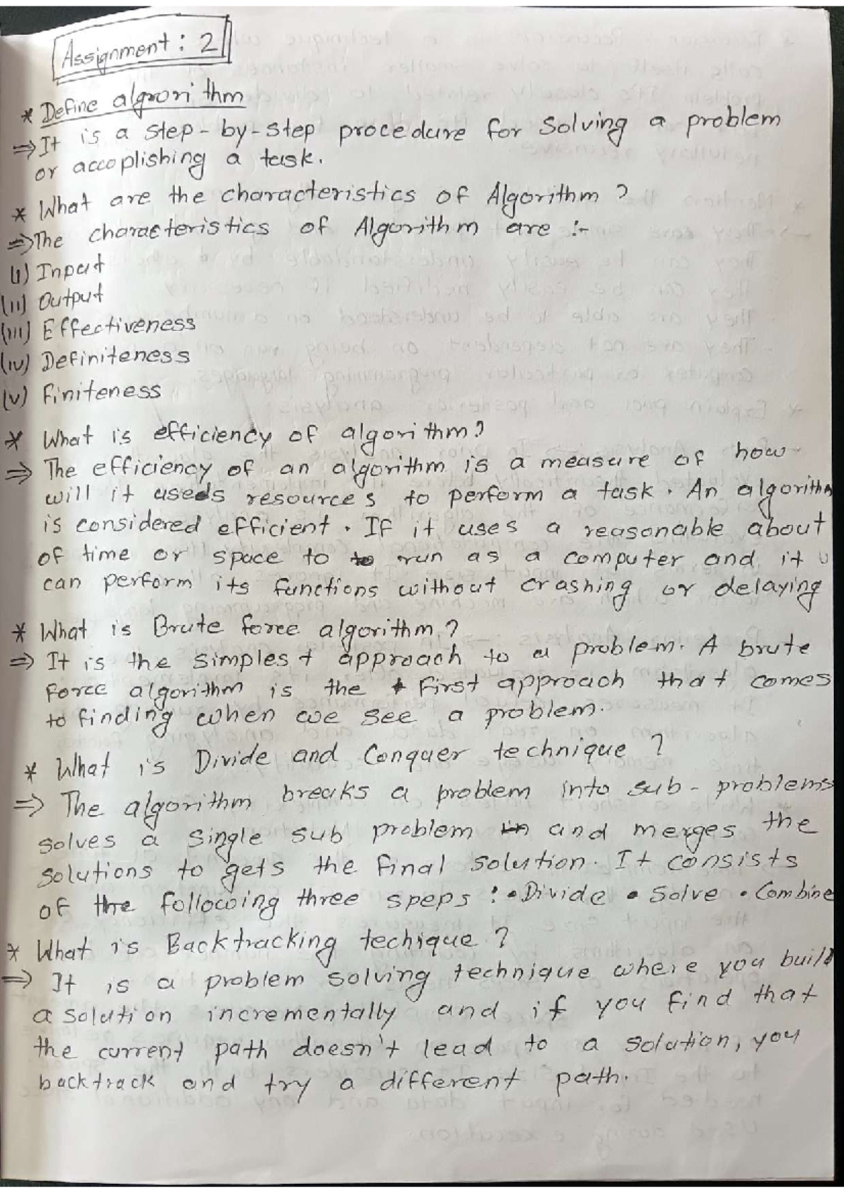 PST Assignment 02 - yugu - Assignment 2 Define algron thm It is a step ...