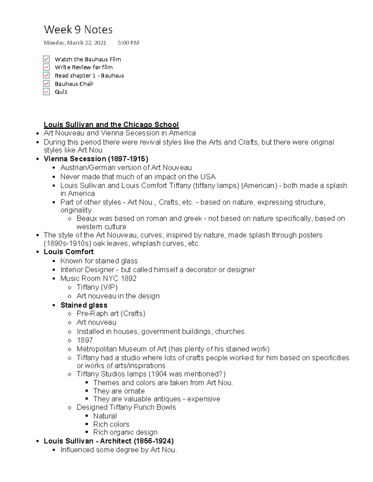 CIA Notes 8 - Dr. Peter Dedek - /RXLV 6XOOLYDQ DQG WKH &KLFDJR 6FKRRO ...
