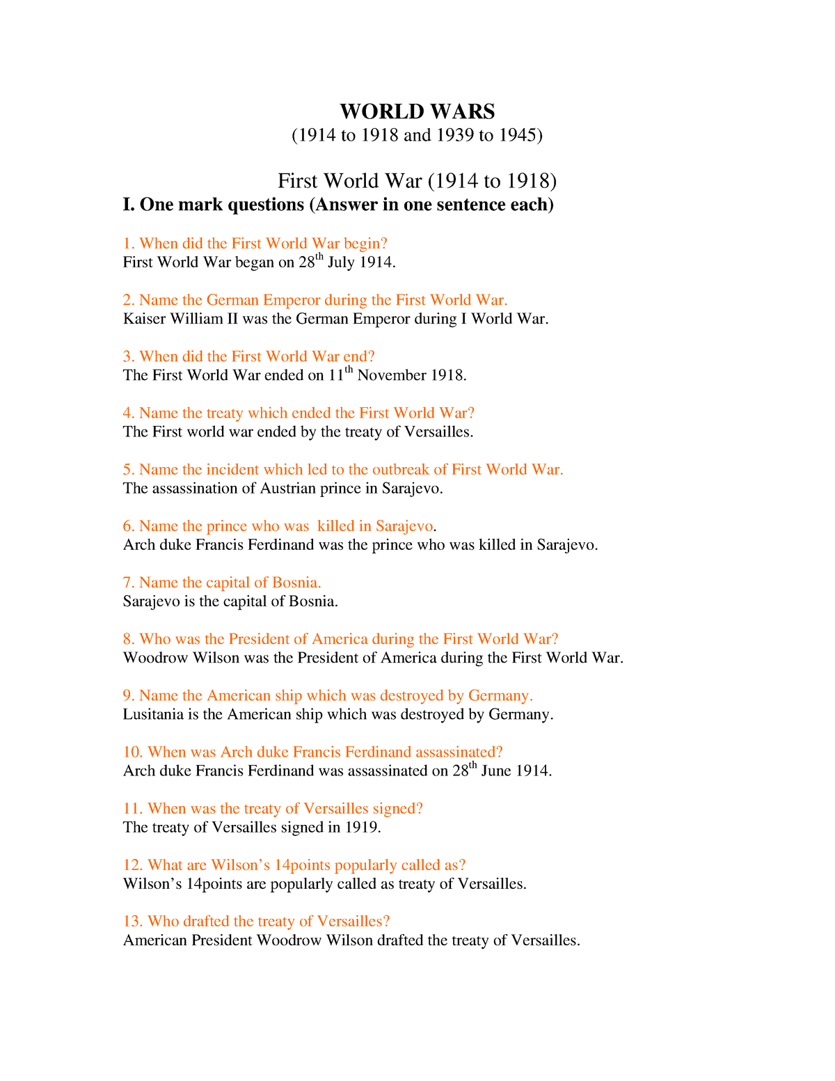 essay questions for wwi