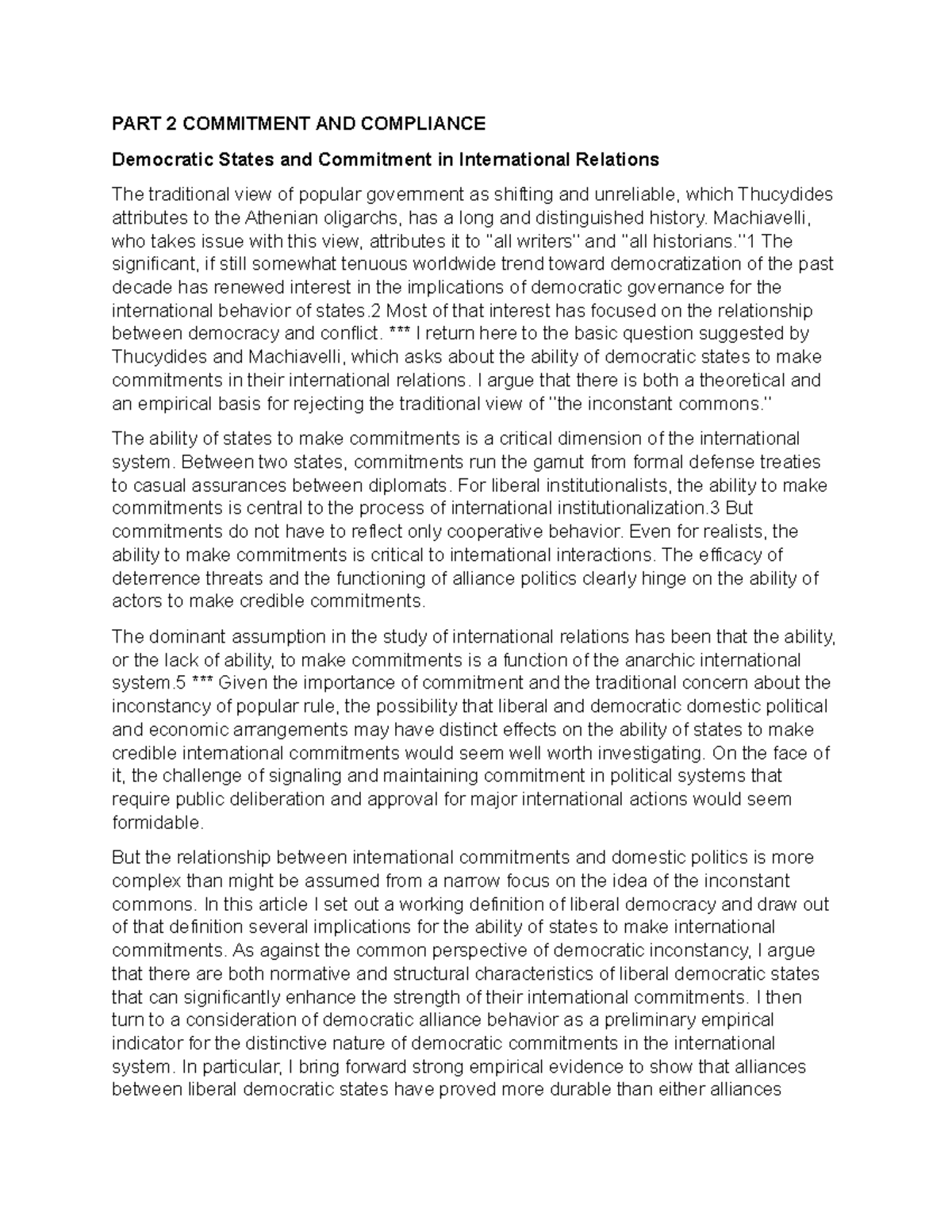 Module 2 Commitment AND Compliance - PART 2 COMMITMENT AND COMPLIANCE ...