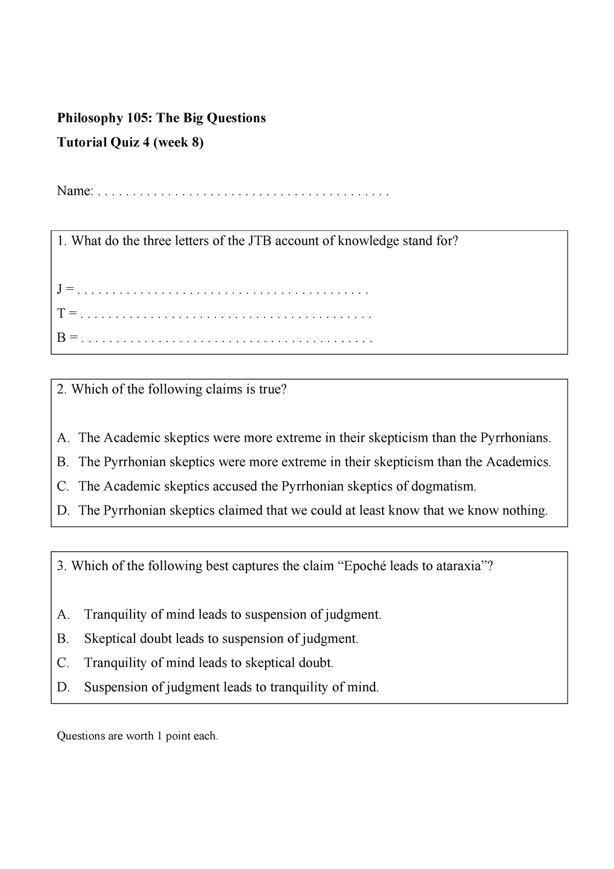 PHIL105 Tutorial Quiz 4 Philosophy 105 The Big Questions Tutorial   Thumb 1200 1698 