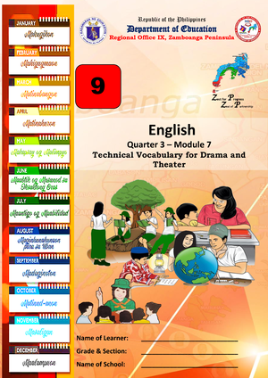 English 7-Module-1st Q - LEARNING MODULE IN ENGLISH 7 QUARTER 1 - Studocu