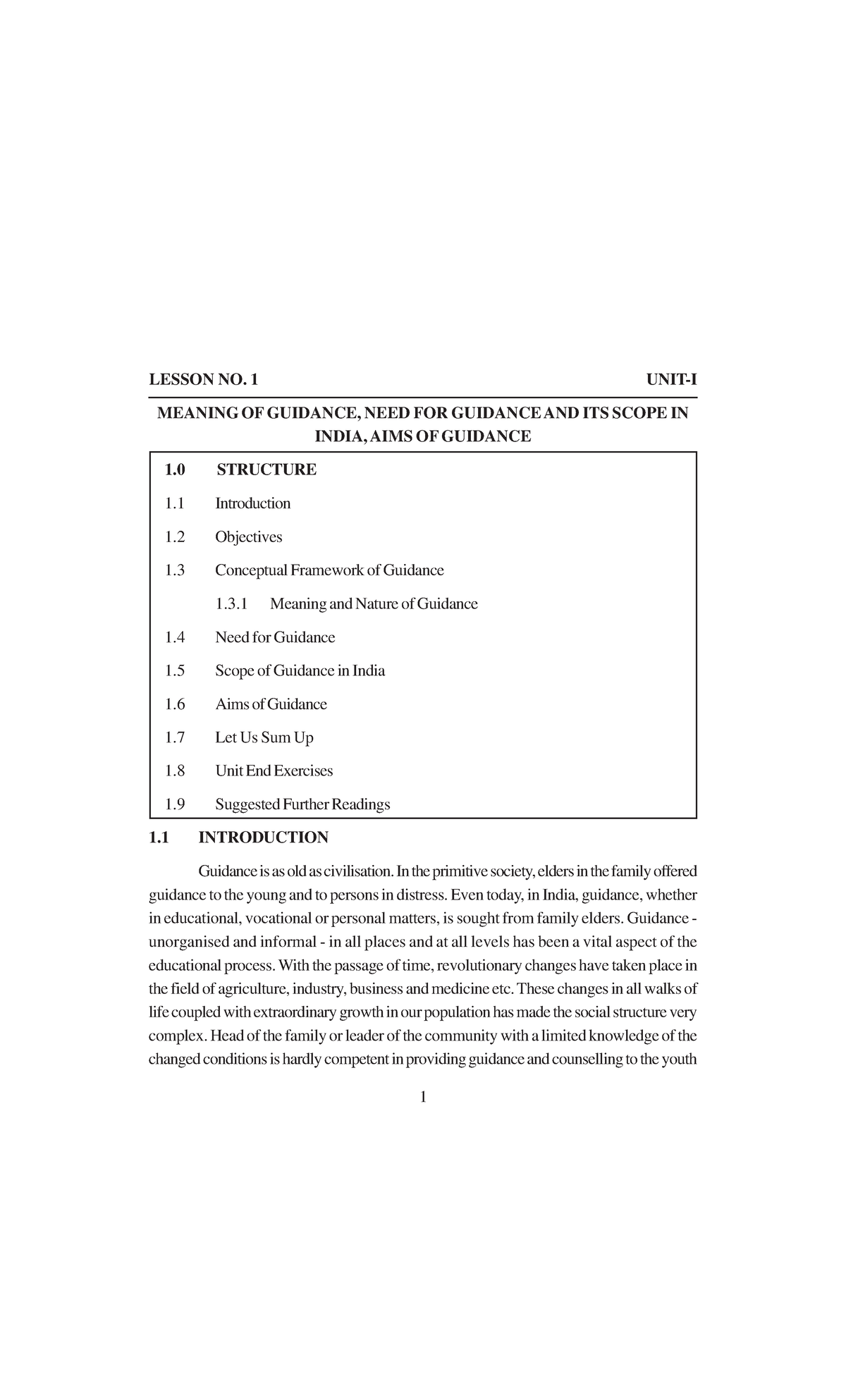 meaning-of-guidance-n-notes-for-practice-lesson-no-1-unit-i