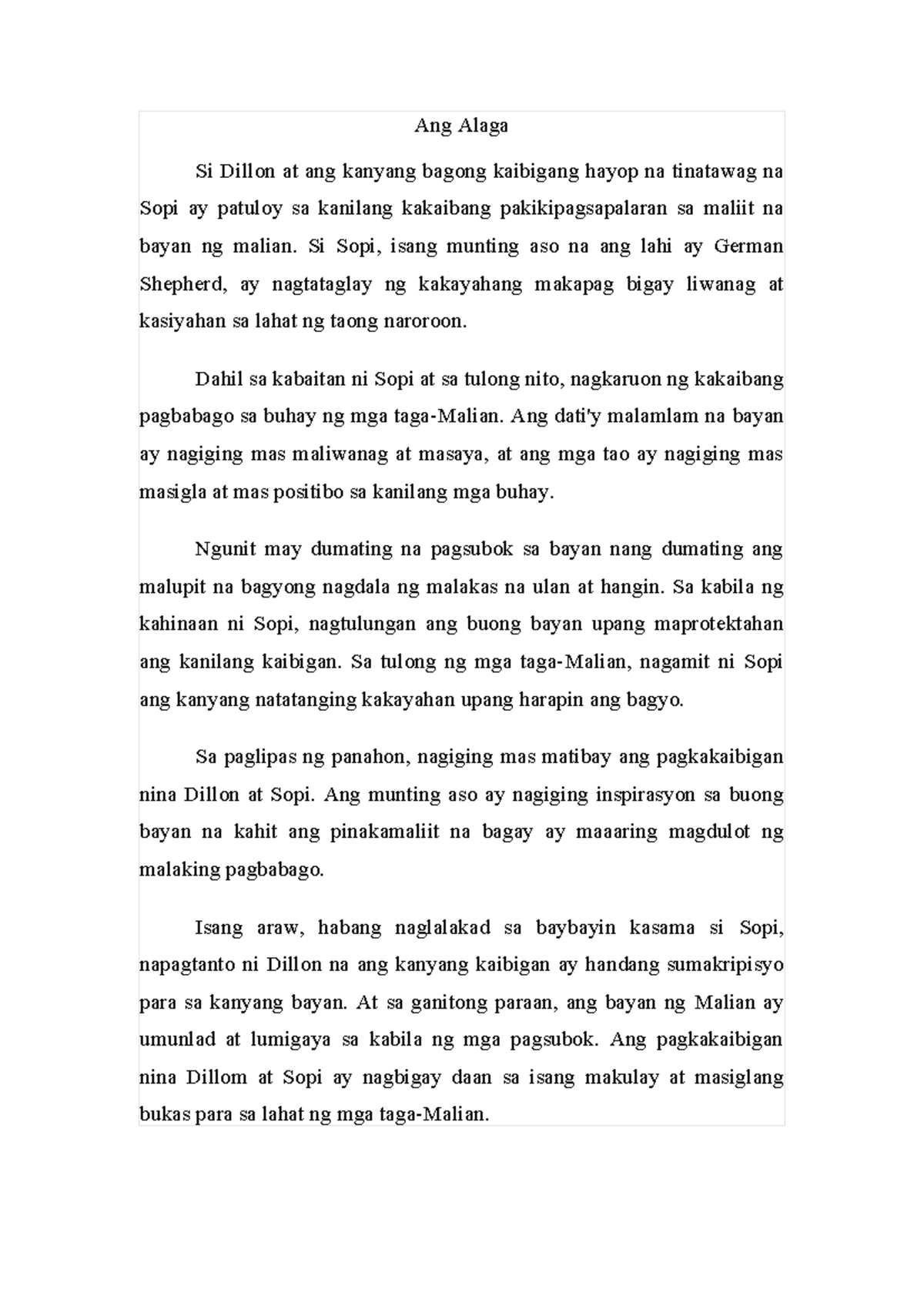 Ang Alaga - Ang Alaga Si Dillon at ang kanyang bagong kaibigang hayop ...
