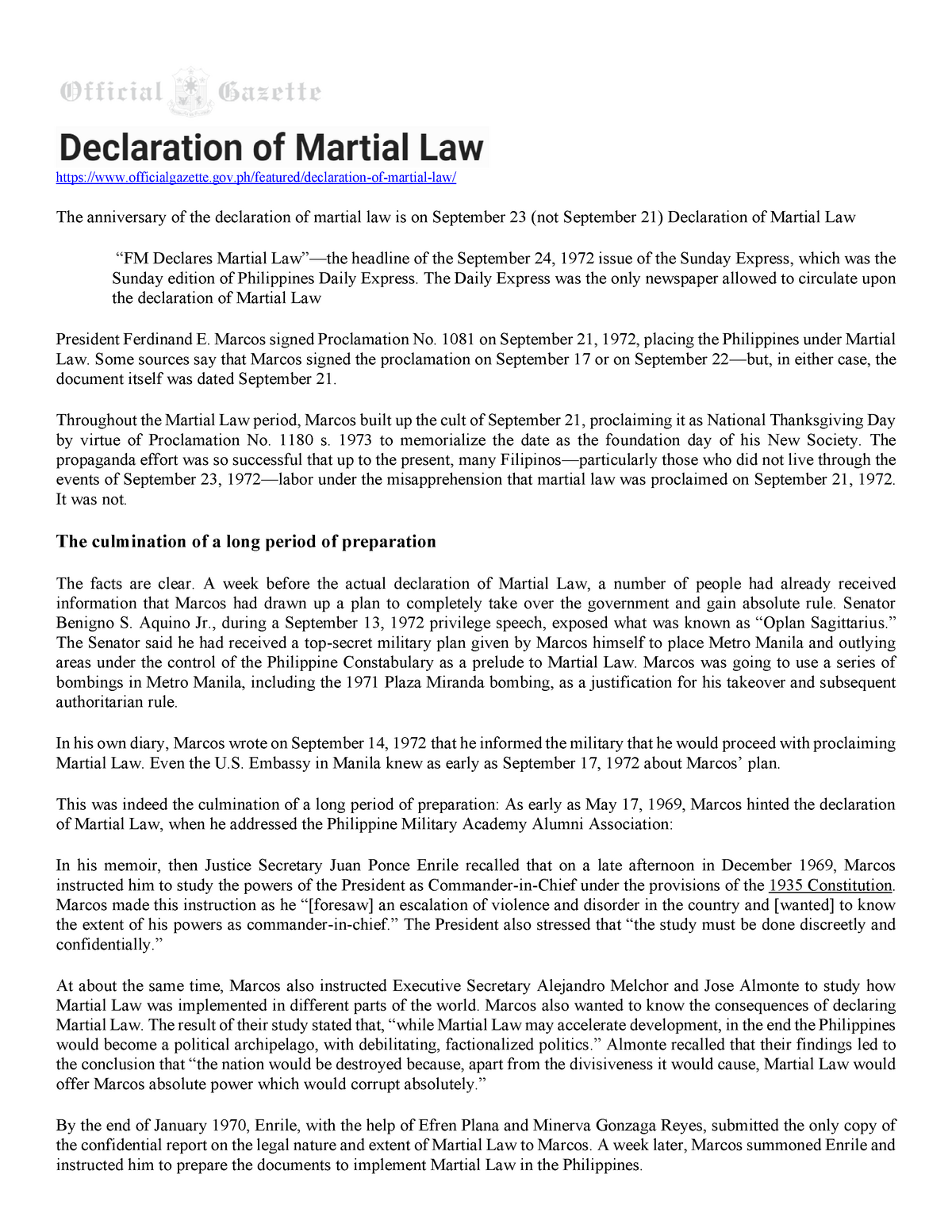 Declaration Of Martial Law Officialgazette gov featured declaration 