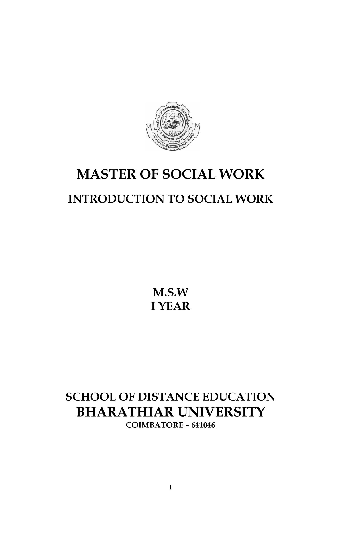 master of social work thesis