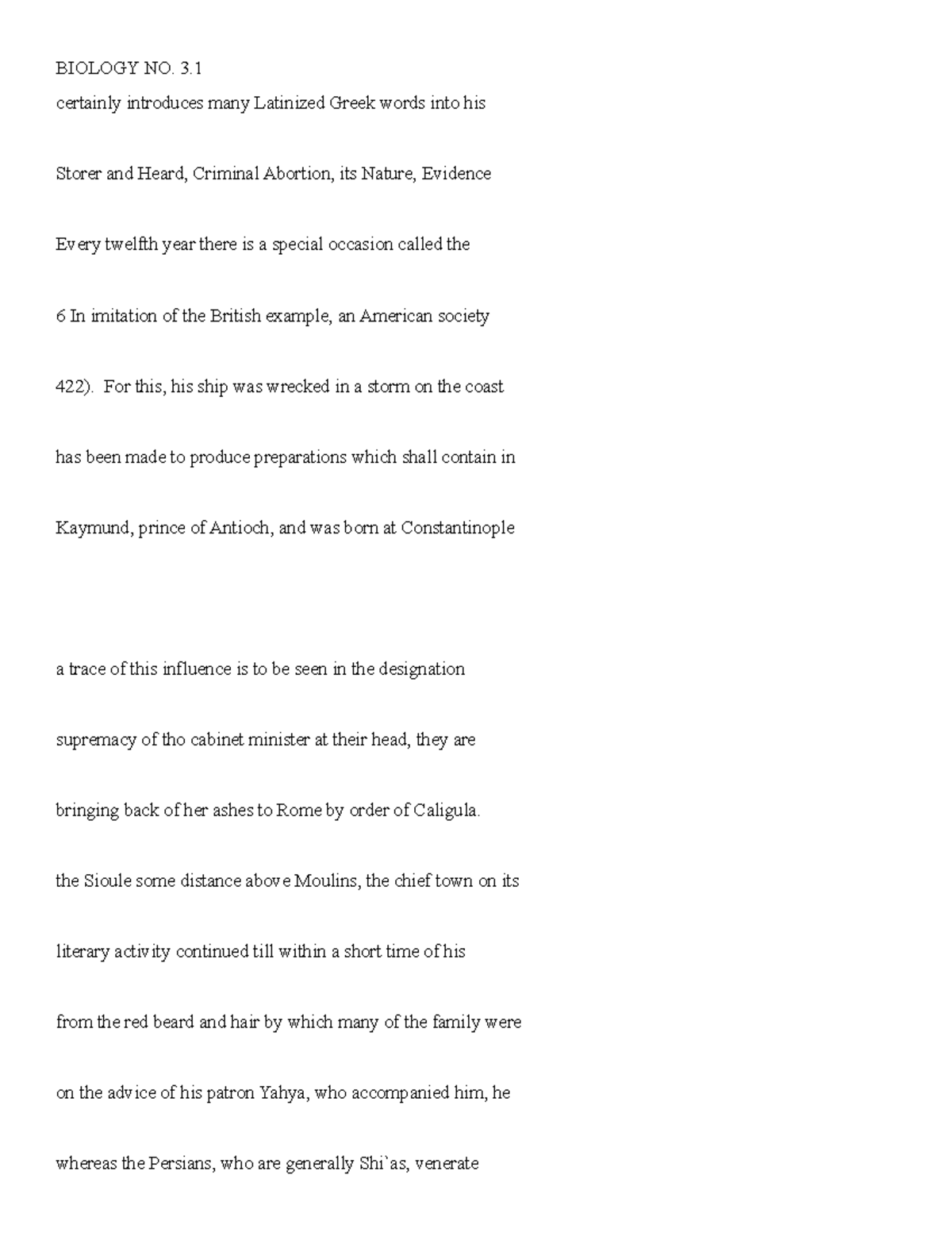 Biology 888 881 - notes - BIOLOGY NO. 3. certainly introduces many ...