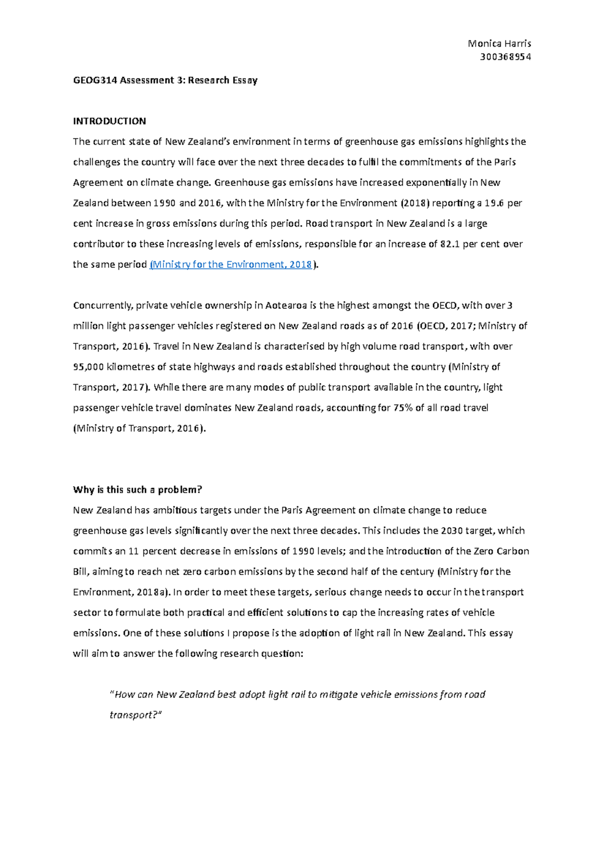 GEOG314 Research Essay - How can New Zealand best adopt light rail to ...