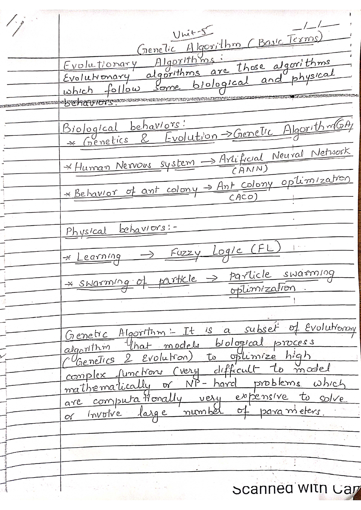 ASC unit 5 - Summary Application Of Soft Computing - Studocu